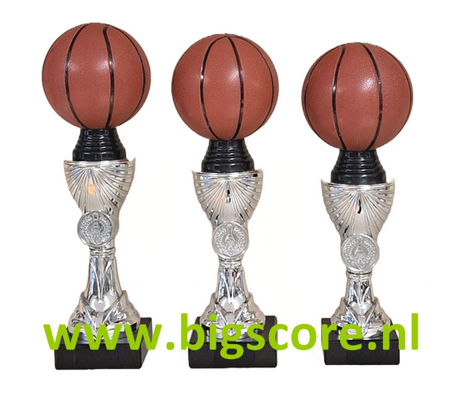 SPAUB 001 Kunststof Basketballbeker Multi-Zilver LAATSTE Serie OP=OP!!
